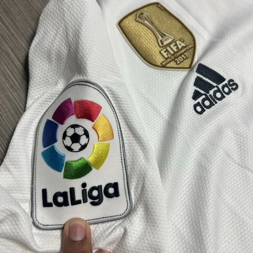 Real Madrid ADIDAS 2018/19 Home Luka Modric Large Soccer Jersey La Liga FIFA